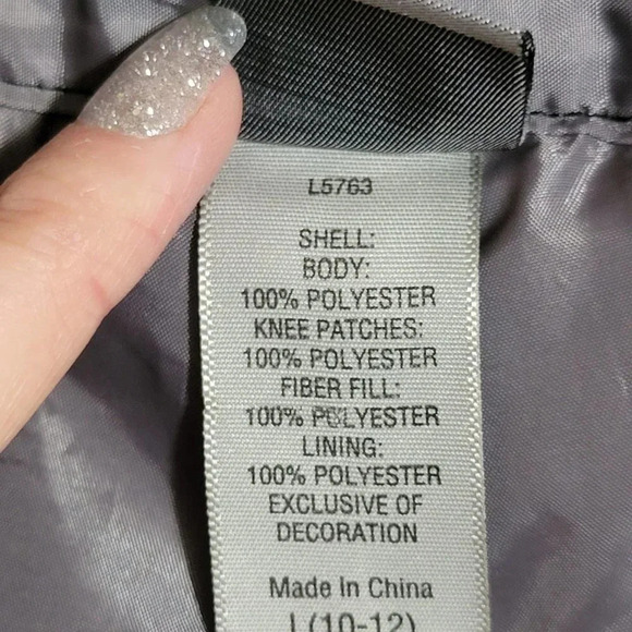 C9 By‎ Champion Girls L 10/12 Black Snow Pants Bottoms Winter Skiing Sledding - Picture 12 of 12